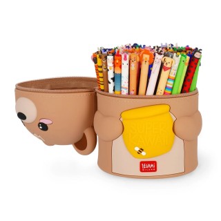 Legami Milano Teddy Bear Tabletop Pen Holder - Super Kawaii Καφέ SKA0002
