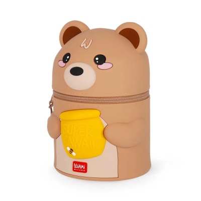 Legami Milano Teddy Bear Tabletop Pen Holder - Super Kawaii Καφέ SKA0002