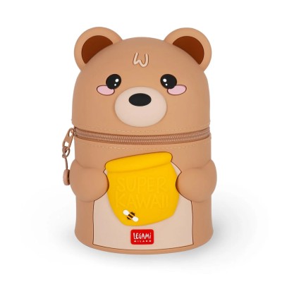 Legami Milano Teddy Bear Tabletop Pen Holder - Super Kawaii Καφέ SKA0002