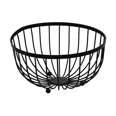 ΦΡΟΥΤΙΕΡΑ ΜΕΤΑΛΛΙΚΗ 25x13cm ΜΑΥΡΗ