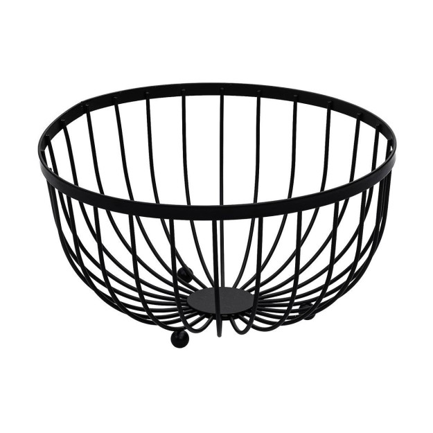 ΦΡΟΥΤΙΕΡΑ ΜΕΤΑΛΛΙΚΗ 25x13cm ΜΑΥΡΗ