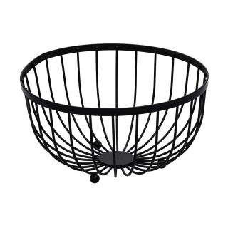 ΦΡΟΥΤΙΕΡΑ ΜΕΤΑΛΛΙΚΗ 25x13cm ΜΑΥΡΗ