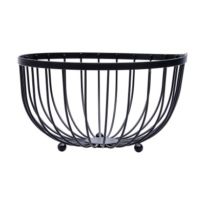 ΦΡΟΥΤΙΕΡΑ ΜΕΤΑΛΛΙΚΗ 25x13cm ΜΑΥΡΗ