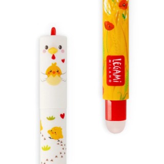 Legami Milano Erasable Pen ''I Care a Lot Hen'' με Κόκκινο Μελάνι EP0086