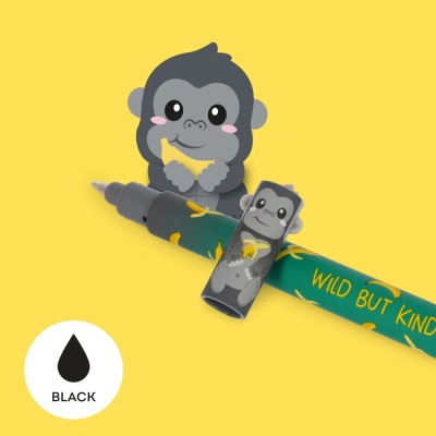 Legami Milano Erasable Pen ''Wild but Kind Gorilla'' με Μαύρο Μελάνι EP0085