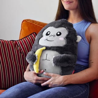 Legami Milano Gorilla Pillow - Super Soft! Λούτρινο Μαξιλάρι Μαύρο SUS0019