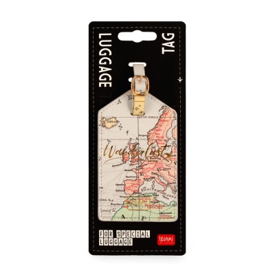Legami Milano Travel Luggage Tag ''Wanderlust'' Μπεζ NLUG0001