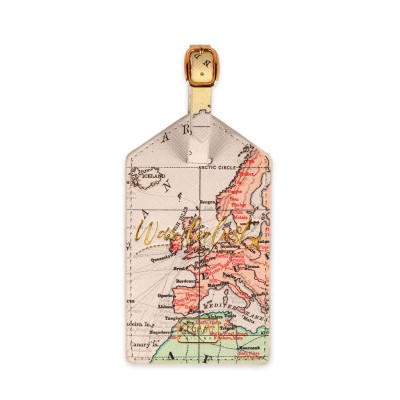 Legami Milano Travel Luggage Tag ''Wanderlust'' Μπεζ NLUG0001
