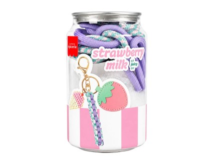 La Petite Epicerie Bag Charm Pshiiit Can Kit - Strawberry Milk