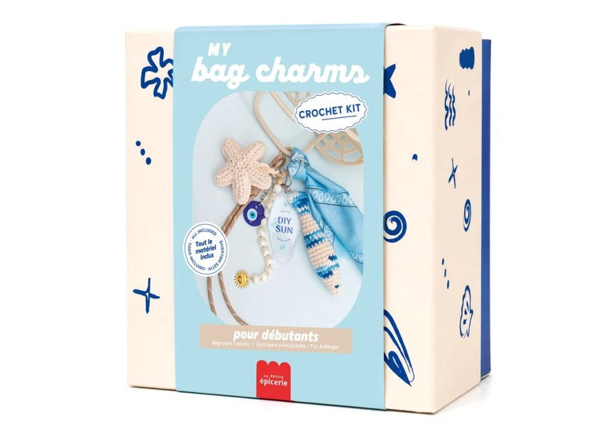 La Petite Epicerie Beginner crochet kit - Bag charms - Vitamin Sea