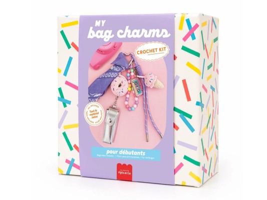 La Petite Epicerie Beginner crochet kit - Bag charms - Pop mood