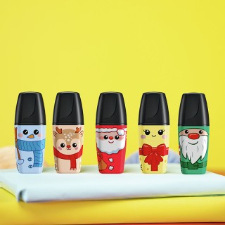 Stabilo Mini Boss Frosty Friends Μαρκαδοράκια Υπογράμμισης Σετ 5 Τεμάχια 07/05-32-10