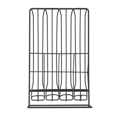 ESTIA ΒΑΣΗ ΓΙΑ ΚΑΨΟΥΛΕΣ & ΣΥΣΚΕΥΑΣΙΕΣ ESPRESSO METAL BLACK ΜΕΤΑΛΛΙΚΗ ΔΙΠΛΗΣ ΟΨΕΩΣ ΜΑΥΡΗ