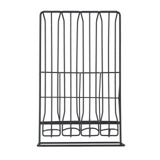 ESTIA ΒΑΣΗ ΓΙΑ ΚΑΨΟΥΛΕΣ & ΣΥΣΚΕΥΑΣΙΕΣ ESPRESSO METAL BLACK ΜΕΤΑΛΛΙΚΗ ΔΙΠΛΗΣ ΟΨΕΩΣ ΜΑΥΡΗ