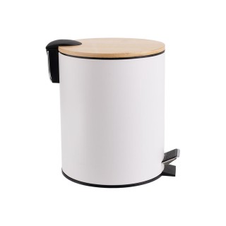 ESTIA ΧΑΡΤΟΔΟΧΕΙΟ ΜΠΑΝΙΟΥ BAMBOO ESSENTIALS SOFT CLOSE 5lt ΛΕΥΚΟ