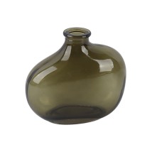 ESTIA ΓΥΑΛΙΝΟ ΔΙΑΚΟΣΜΗΤΙΚΟ ΑΚΑΝΟΝΙΣΤΟ ΒΑΖΟ GLOWER SMOKED GREEN
