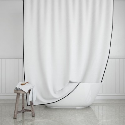 ESTIA ΚΟΥΡΤΙΝΑ ΜΠΑΝΙΟΥ FRAME ΥΦΑΣΜΑΤΙΝΗ 180x200cm