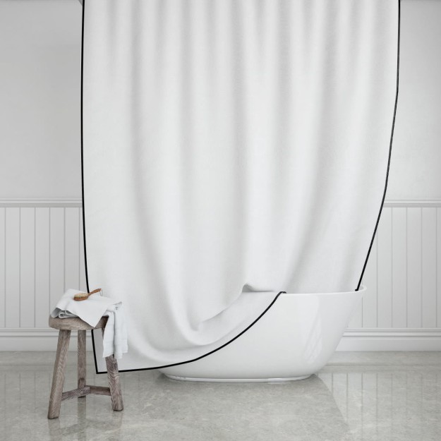 ESTIA ΚΟΥΡΤΙΝΑ ΜΠΑΝΙΟΥ FRAME ΥΦΑΣΜΑΤΙΝΗ 180x200cm