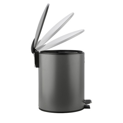 ΧΑΡΤΟΔΟΧΕΙΟ ΜΠΑΝΙΟΥ CLASSIC SOFT CLOSE 5lt ΜΑΤ ΓΚΡΙ