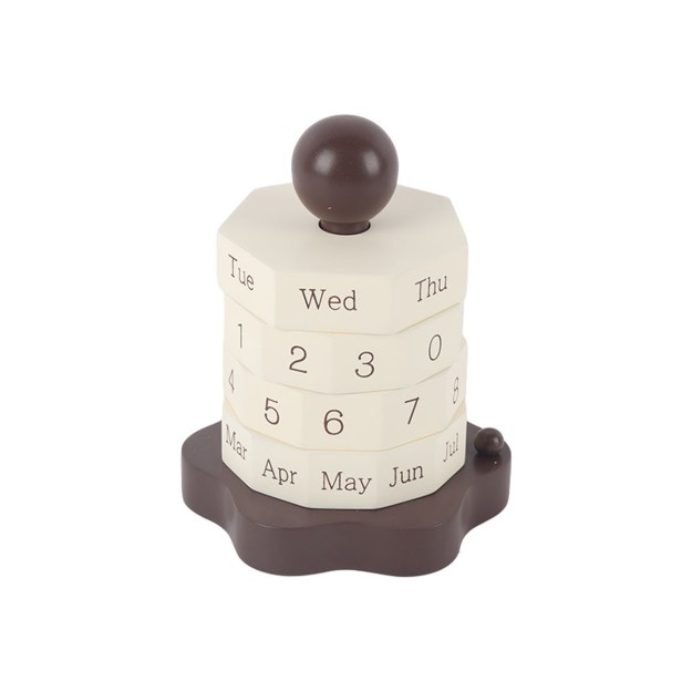 ESTIA ΞΥΛΙΝΟ ΔΙΑΚΟΣΜΗΤΙΚΟ ΗΜΕΡΟΛΟΓΙΟ FIBRA 10x13cm