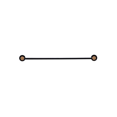 ESTIA ΠΕΤΣΕΤΟΘΗΚΗ ΕΠΙΤΟΙΧΙΑ BAMBOO ESSENTIALS ΜΟΝΗ ΜΕΤΑΛΛΙΚΗ 9x65.4x5.2 ΜΑΥΡΗ