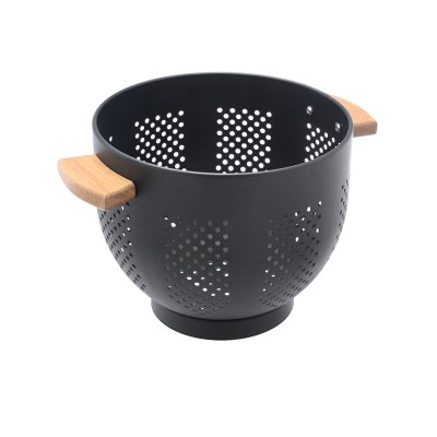 ESTIA ΣΟΥΡΩΤΗΡΙ ΖΥΜΑΡΙΚΩΝ ALLURE ΑΝΟΞΕΙΔΩΤΟ ΑΤΣΑΛΙ 22cm ΜΕ ΞΥΛΙΝΕΣ ΛΑΒΕΣ ΜΑΥΡΟ