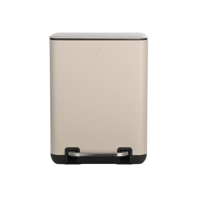 ESTIA ΧΑΡΤΟΔΟΧΕΙΟ ΜΠΑΝΙΟΥ CUBIC SOFT CLOSE 6lt TAUPE