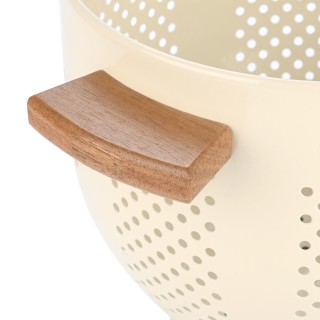ESTIA ΣΟΥΡΩΤΗΡΙ ΖΥΜΑΡΙΚΩΝ ALLURE ΑΛΟΥΜΙΝΙΟΥ 22cm ΜΕ ΞΥΛΙΝΕΣ ΛΑΒΕΣ IVORY