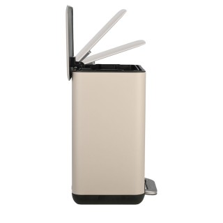 ESTIA ΧΑΡΤΟΔΟΧΕΙΟ ΜΠΑΝΙΟΥ CUBIC SOFT CLOSE 6lt TAUPE