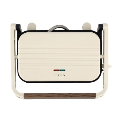 ESTIA ΤΟΣΤΙΕΡΑ PURE CREAM 2 ΘΕΣΕΩΝ 1300W ΜΕ ΑΝΤΙΚΟΛΛΗΤΙΚΕΣ ΠΛΑΚΕΣ ΚΡΕΜ