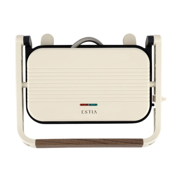 ESTIA ΤΟΣΤΙΕΡΑ PURE CREAM 2 ΘΕΣΕΩΝ 1300W ΜΕ ΑΝΤΙΚΟΛΛΗΤΙΚΕΣ ΠΛΑΚΕΣ ΚΡΕΜ
