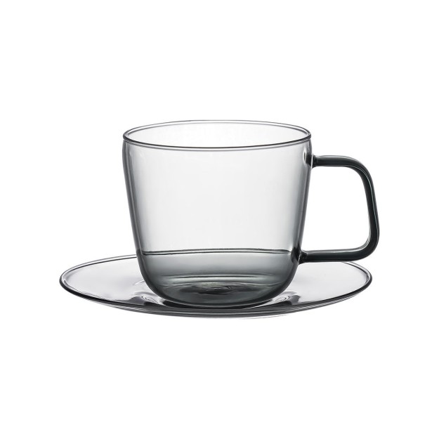 ESTIA ΦΛΙΤΖΑΝΙ ΚΑΦΕ YALO ΜΕ ΠΙΑΤΑΚΙ 280ml ΓΚΡΙ