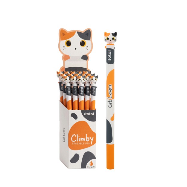I-Total Erasable Pen Orange Cat με Πορτοκαλί Μελάνι XL3601
