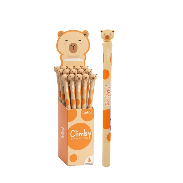 I-Total Erasable Pen Capybara με Πορτοκαλί Μελάνι XL3606