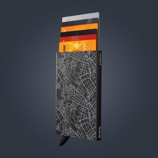 Pularys Zen Cards ''Black Streets Berlin'' Μεταλλική Καρτοθήκη Μαύρη 191910801