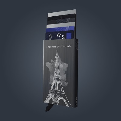 Pularys Zen Cards ''Eiffel Tower'' Μεταλλική Καρτοθήκη Ανθρακί 192615535