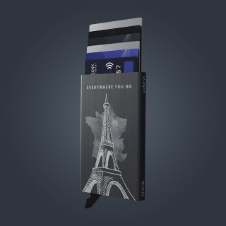 Pularys Zen Cards ''Eiffel Tower'' Μεταλλική Καρτοθήκη Ανθρακί 192615535