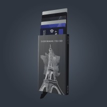 Pularys Zen Cards ''Eiffel Tower'' Μεταλλική Καρτοθήκη Ανθρακί 192615535