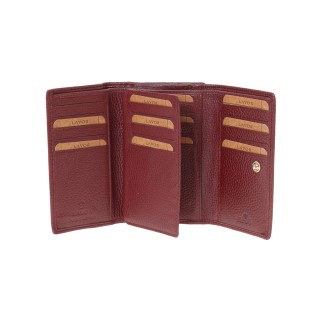 Lavor 1-6185 Γυναικείο Δερμάτινο Πορτοφόλι Cherry