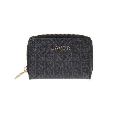 Lavor 1-6183 Γυναικείο Δερμάτινο Πορτοφόλι Μικρό Μαύρο