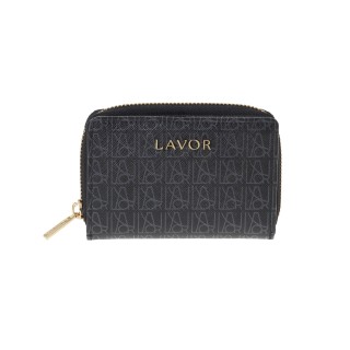 Lavor 1-6183 Γυναικείο Δερμάτινο Πορτοφόλι Μικρό Μαύρο