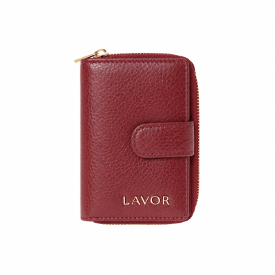 Lavor 1-6176 Γυναικείο Δερμάτινο Πορτοφόλι Μικρό Cherry