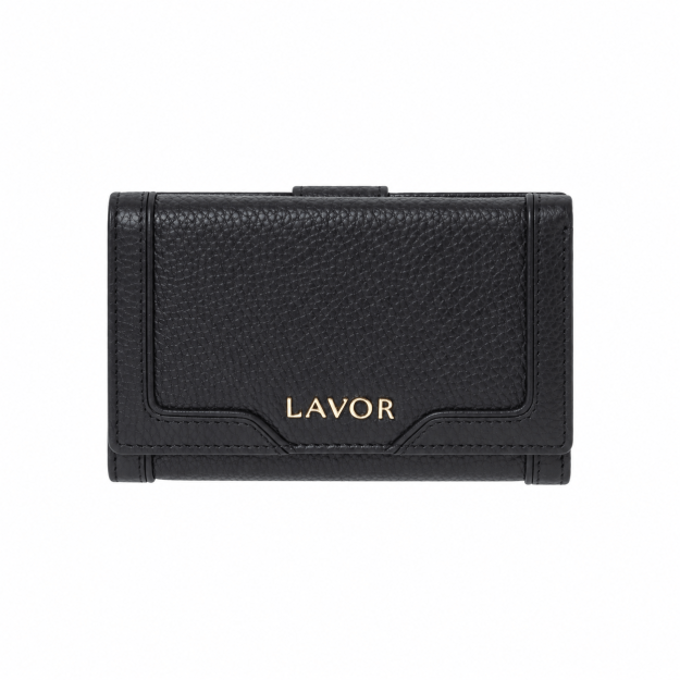 Lavor 1-6188 Γυναικείο Δερμάτινο Πορτοφόλι Μαύρο