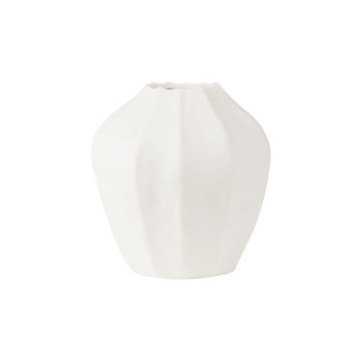 ESTIA ΒΑΖΟ ΠΛΙΣΕ CLAYRA ΚΕΡΑΜΙΚΟ 13.5x13.2x14.3cm IVORY