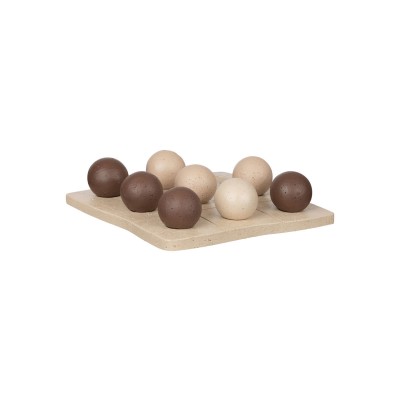 ESTIA ΔΙΑΚΟΣΜΗΤΙΚΗ ΤΡΙΛΙΖΑ NYRA 20.5x20.5x5cm ΛΕΥΚΗ ΜΑΥΡΗ