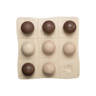 ESTIA ΔΙΑΚΟΣΜΗΤΙΚΗ ΤΡΙΛΙΖΑ NYRA 20.5x20.5x5cm ΛΕΥΚΗ ΜΑΥΡΗ