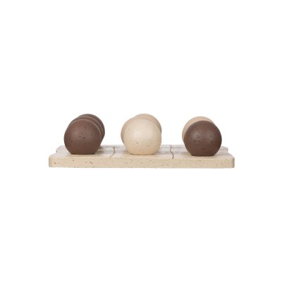ESTIA ΔΙΑΚΟΣΜΗΤΙΚΗ ΤΡΙΛΙΖΑ NYRA 20.5x20.5x5cm ΛΕΥΚΗ ΜΑΥΡΗ