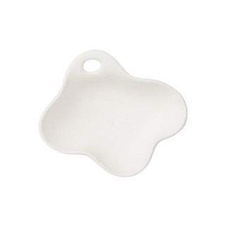 ESTIA ΔΙΣΚΟΣ CLAYRA CLOUDY ΚΕΡΑΜΙΚΟΣ 16.8x14.5x4.5cm ΛΕΥΚΟΣ