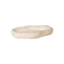 ESTIA ΔΙΣΚΟΣ CLAYRA CLOUDY ΜΕ ΕΦΕ ΜΑΡΜΑΡΟΥ ΚΕΡΑΜΙΚΟΣ 16.5x11.5x2.5cm IVORY