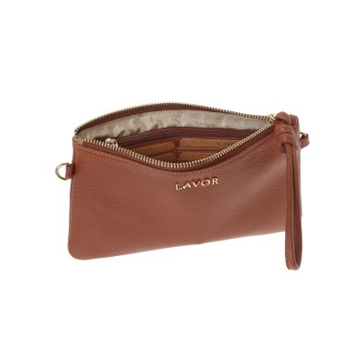 Lavor 1-6033 Δερμάτινη Γυναικεία Τσάντα Ώμου/Χειρός Caramel
